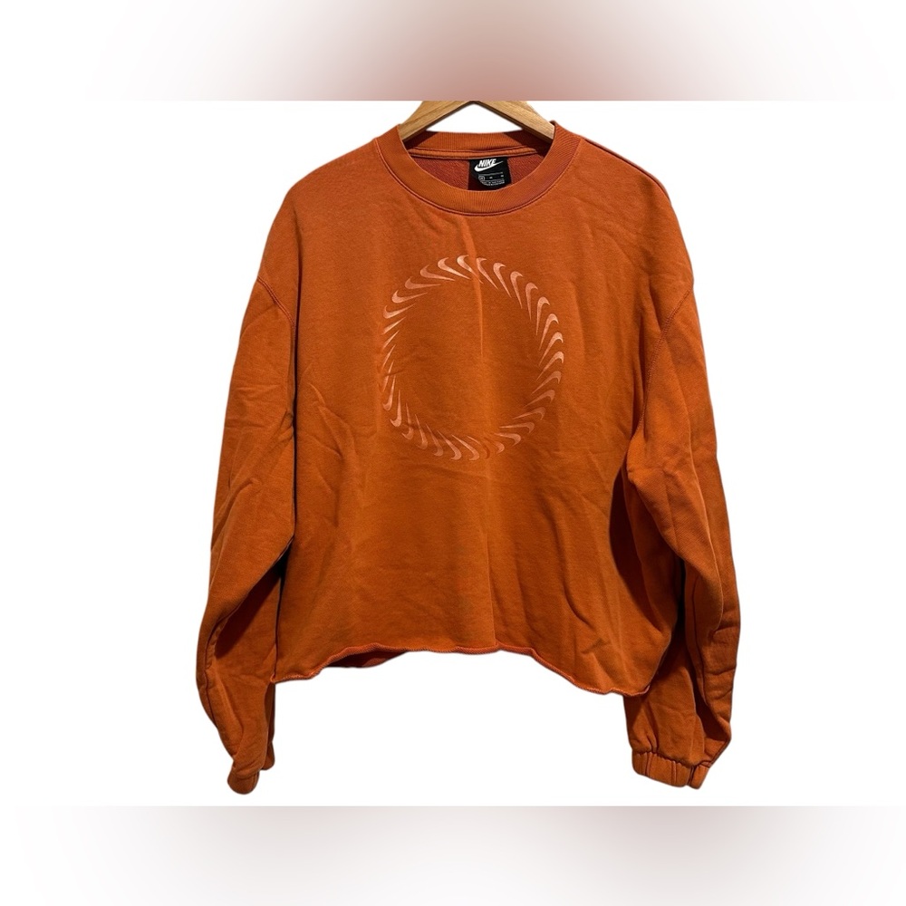 Nike Sportswear Light Sienna/Healing Orange Icon Clash Crop Sweater Med Women